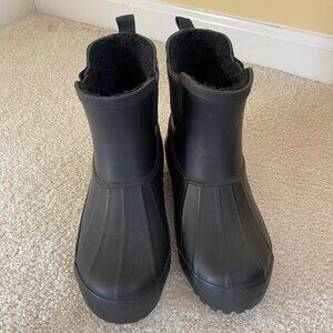 CHOOKA black waterproof booties, sz 7.
